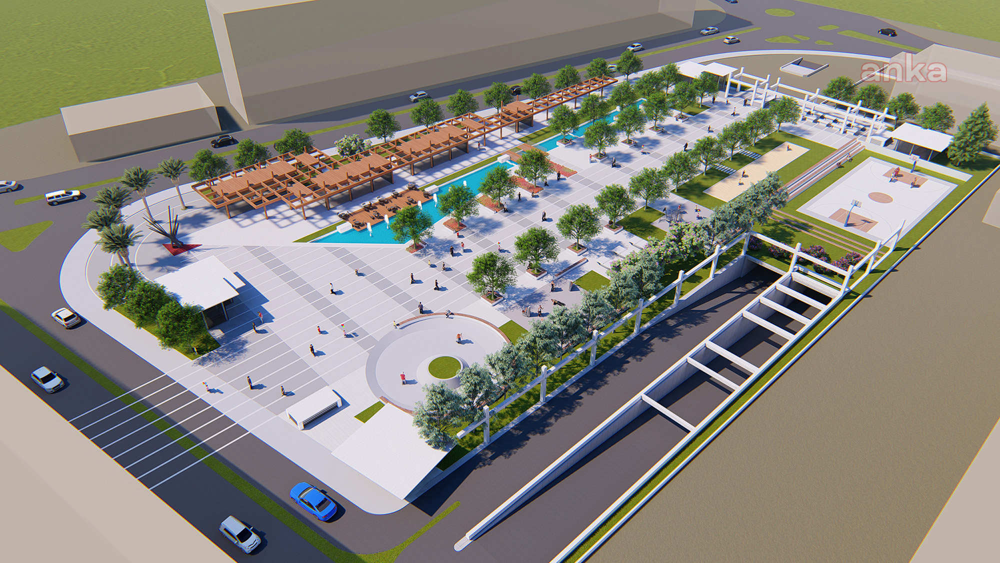 MERSİN BÜYÜKŞEHİR'DEN KENT MERKEZİNE 2 KATLI OTOPARK VE MEYDAN