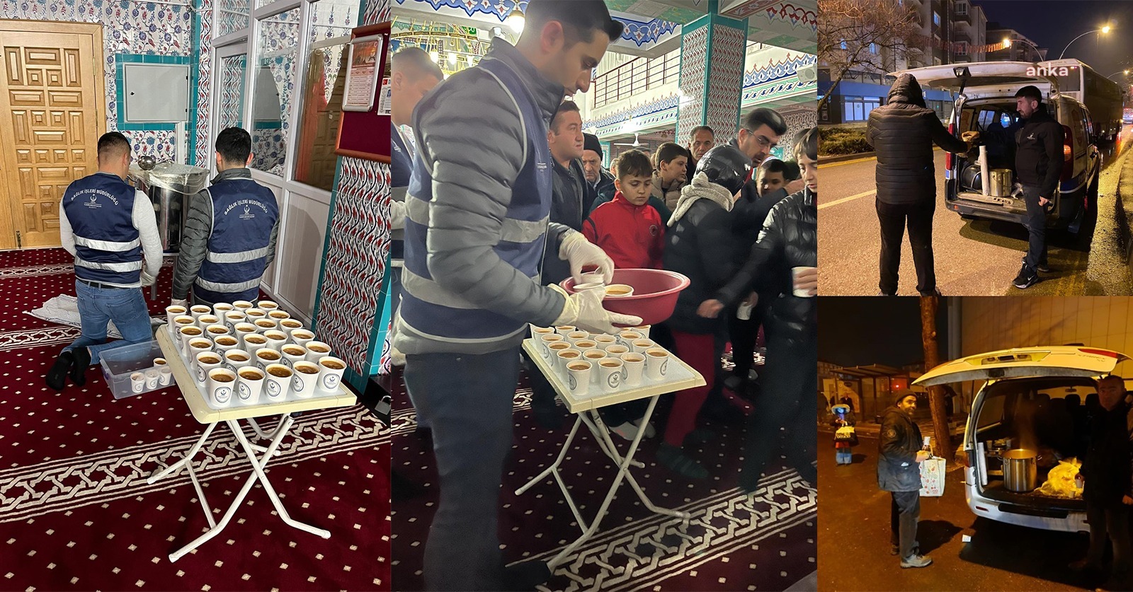 Kahramankazan’da sabah saatlerinde çorba ikramı sürüyor