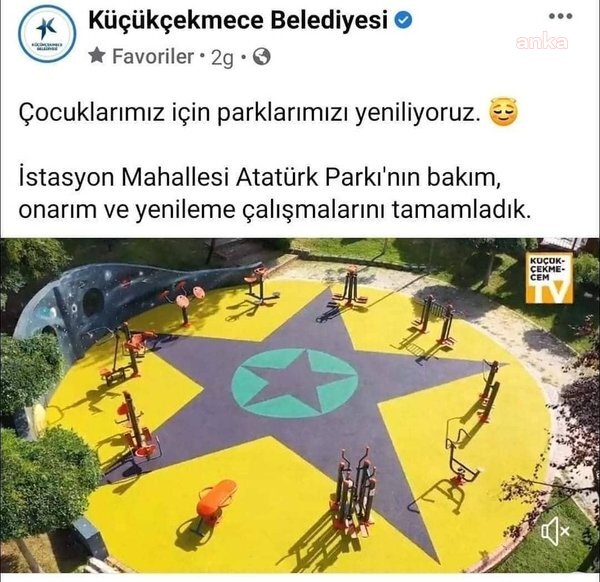 KÜÇÜKÇEKMECE ATATÜRK PARKINDAKİ SEMBOLLERE İLİŞKİN İKİ BELEDİYE YETKİLİSİ GÖREVDEN UZAKLAŞTIRILDI