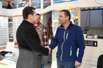 Silivri Belediye Başkanı Balcıoğlu, Turgut Özal Bulvarı esnafını ziyaret etti