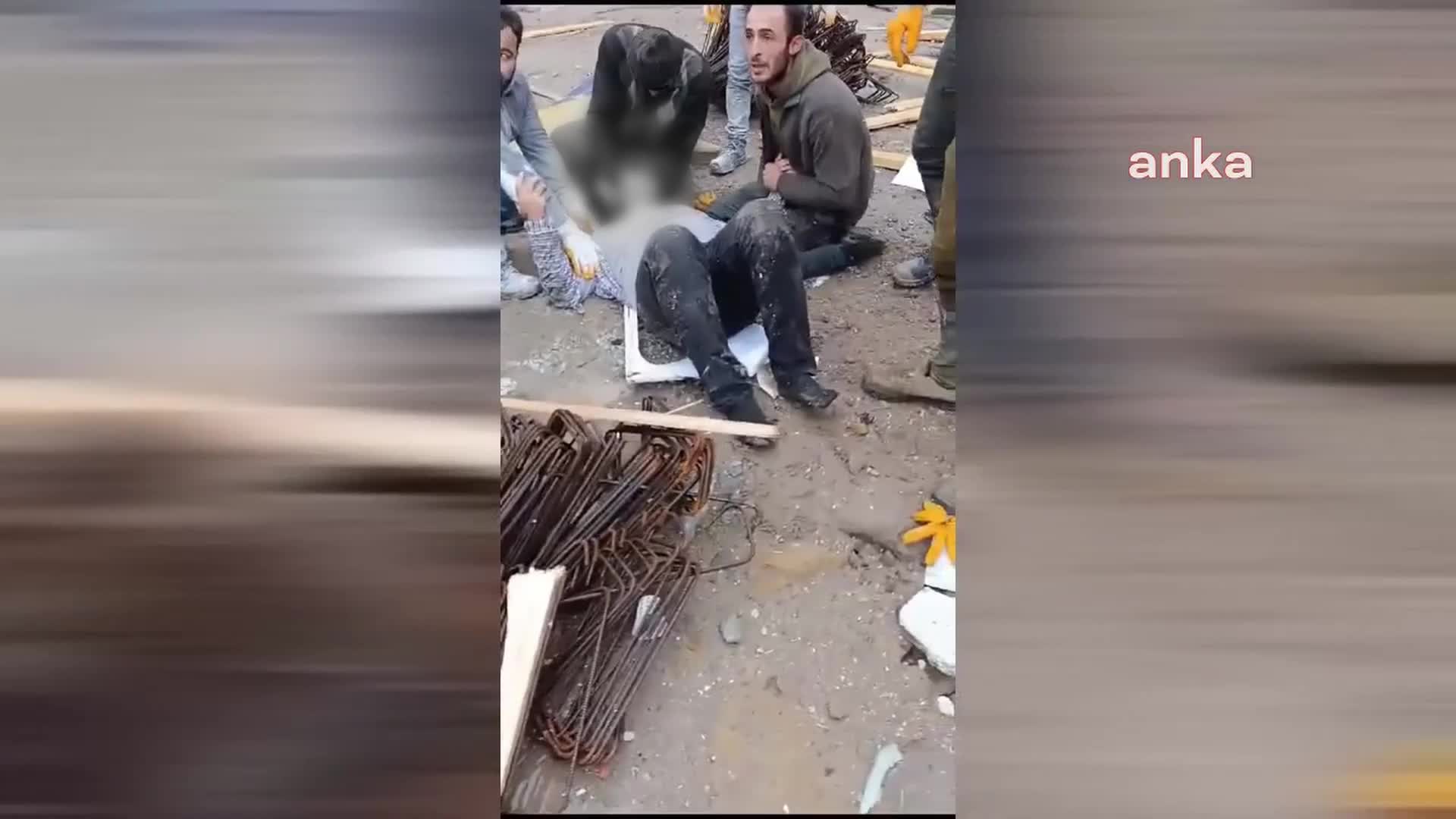 TOKİ inşaatında vinç devrildi: Bir işçi ağır yaralandı