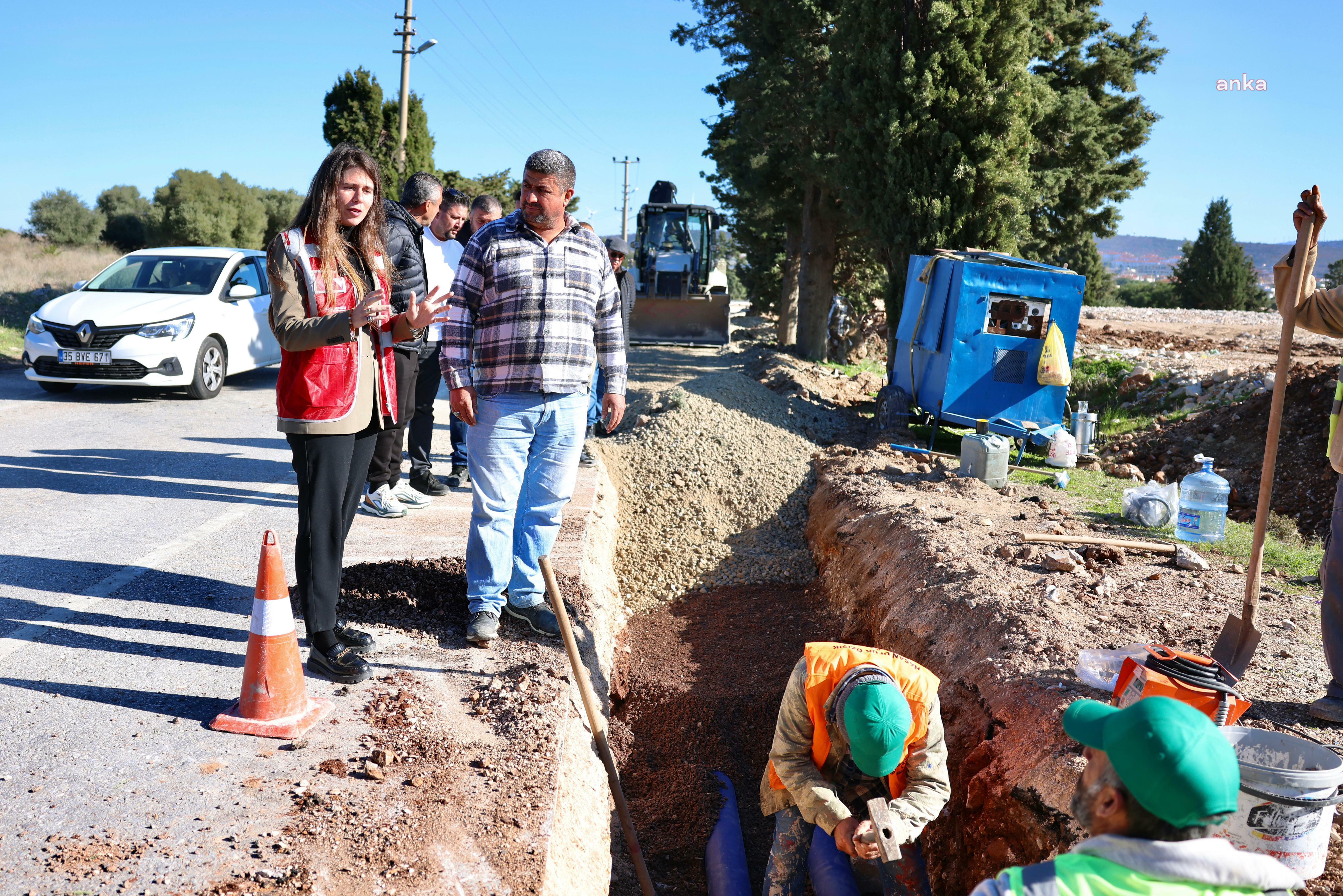 Çeşme’de Reisdere-Ilıca Atık Su İletim Hattı çalışmaları devam ediyor