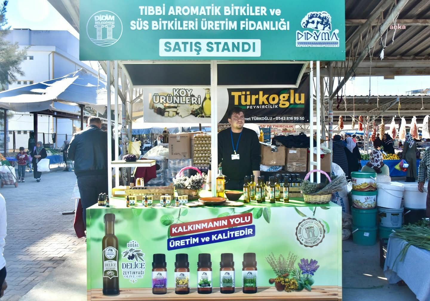 Didim Belediyesi'nin "Didyma" markalı ürünleri semt pazarlarında satışa sunuldu