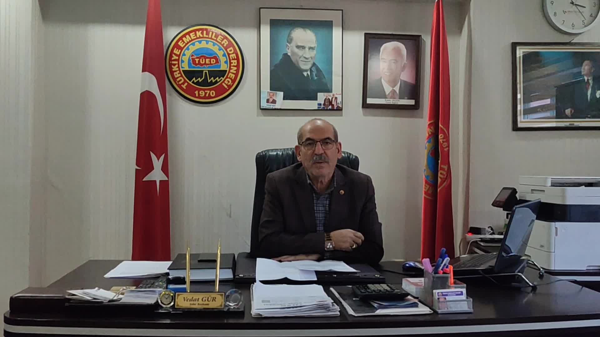 TÜED Elazığ Başkanı Gür: ''Emekliler, Cumhurbaşkanlığı Külliyesi'nde yediği yemeği ayda bir kere de olsa evinde de yemek istiyor''