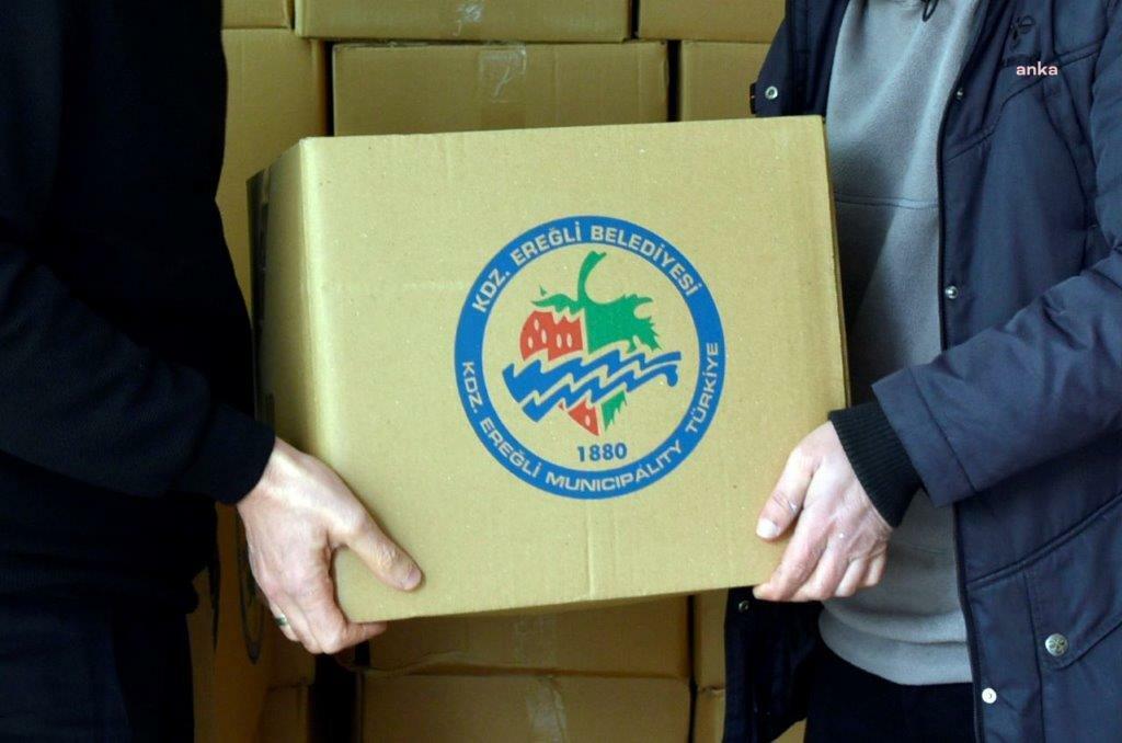 Karadeniz Ereğli Belediyesi’nden ihtiyaç sahibi bin aileye gıda kolisi desteği
