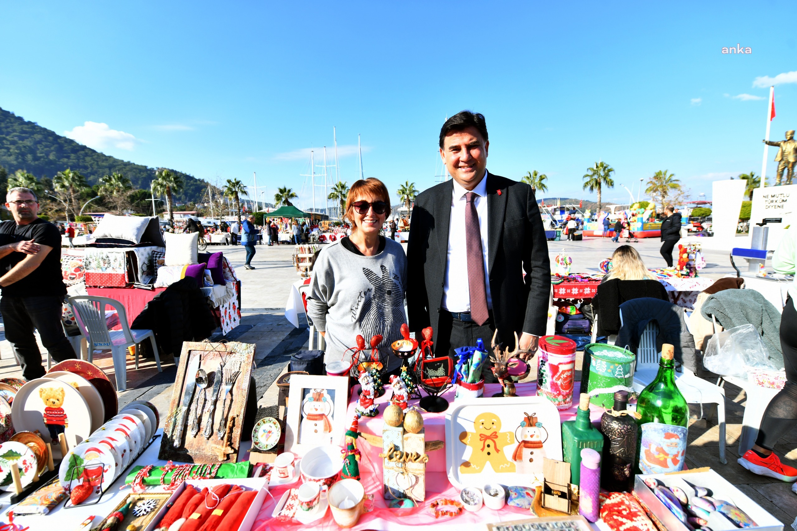 Fethiye Belediye Başkanı Karaca’dan Yeni Yıl Pazarı’na ziyaret