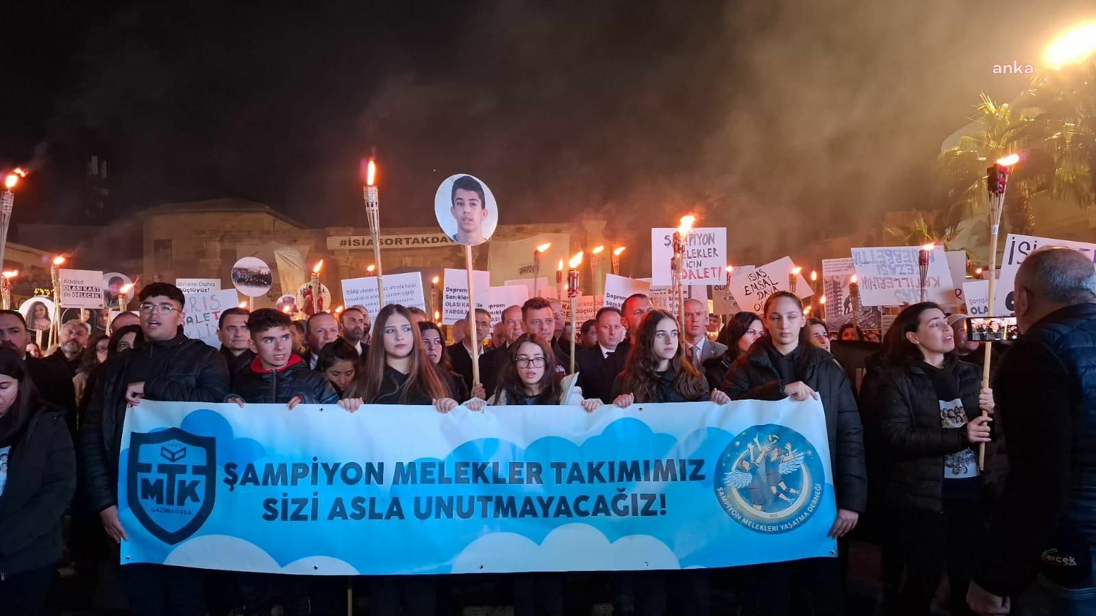 KKTC'de İsias Otel davası için sokağa çıktılar: "Bir tek andımız var bu çocukları aramızdan alan katillerin ömür boyu ceza almaları"