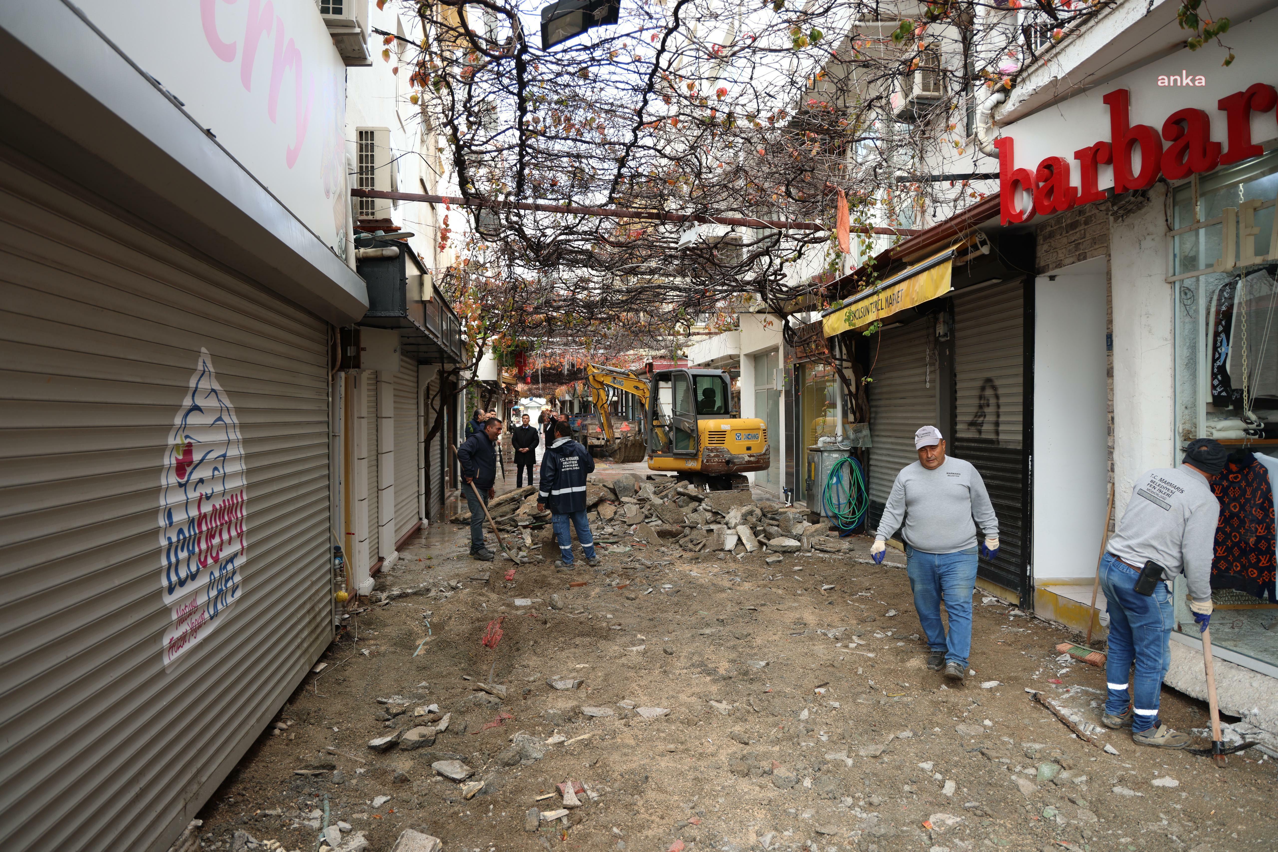 Marmaris Kapalı Çarşı’nın çehresi yenileniyor
