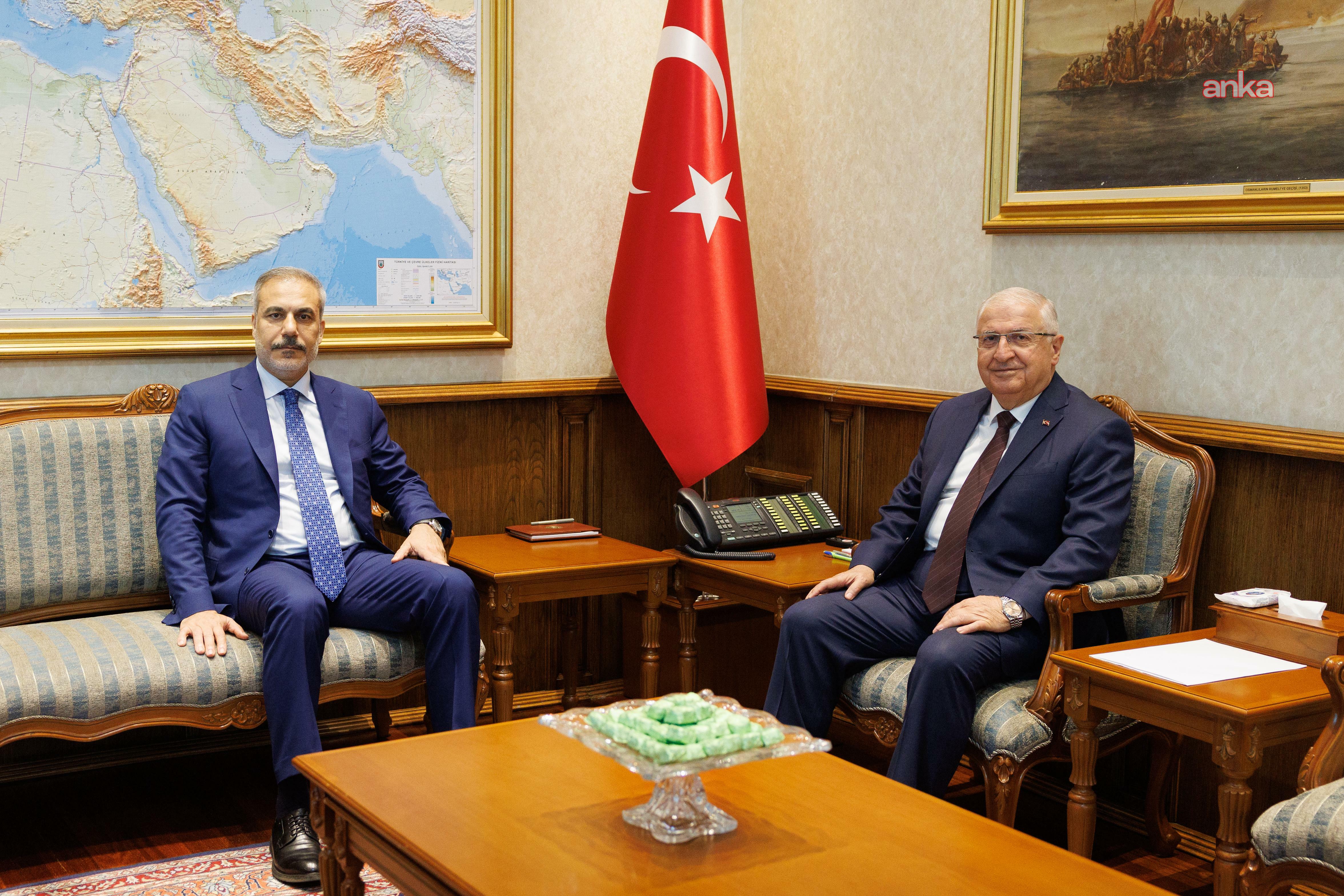 Dışişleri Bakanı Fidan, Milli Savunma Bakanı Güler ile görüştü