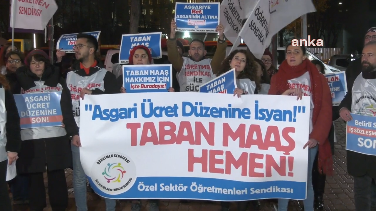 Özel Sektör Öğretmenleri Sendikası: "Asgariye hatta onun da altına çalışmaya zorlayan eğitim kurumlarının patronları, bu yanlıştan derhal vazgeçmelidir"