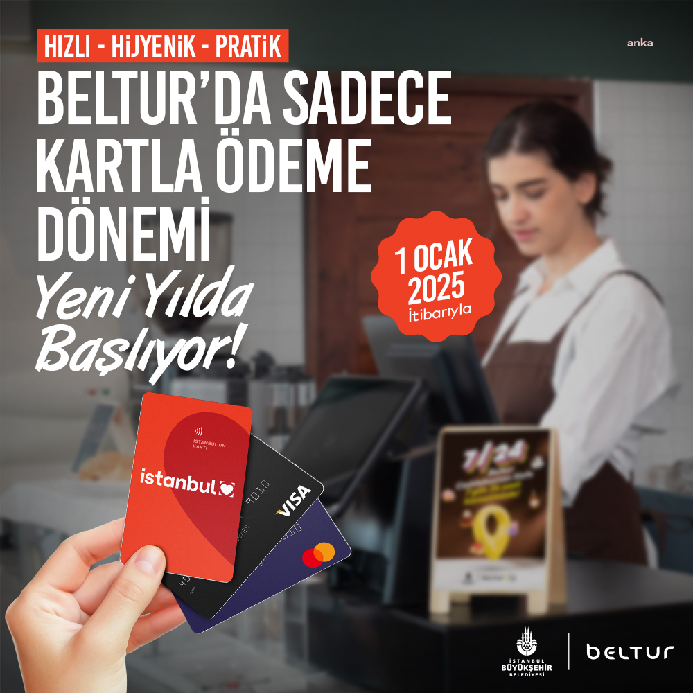 İBB sosyal tesisleri ve BELTUR’da artık sadece kartla ödeme yapılabilecek