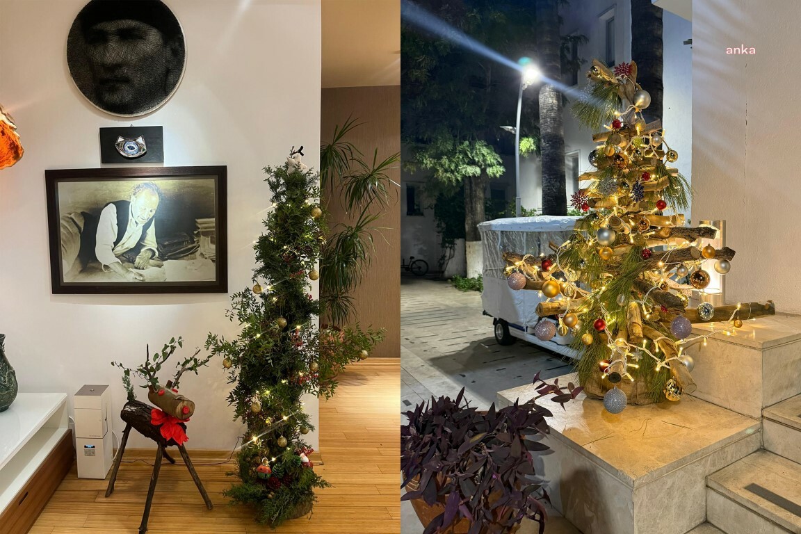 Bodrum Belediyesi'nden çevre dostu yeni yıl ağaçları