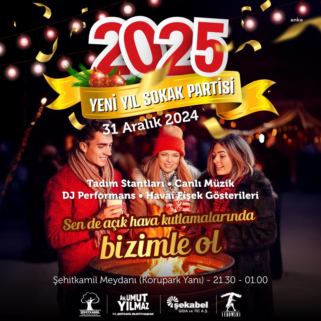 Şehitkamil Belediyesi’nden yeni yıla özel sokak partisi