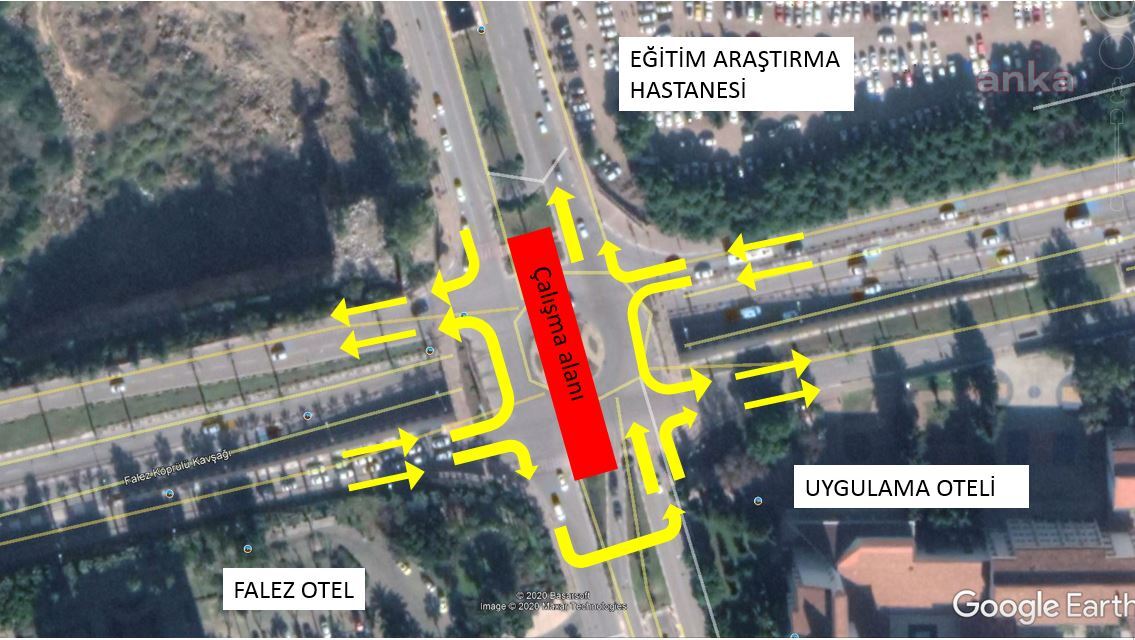 ANTALYA'DA FALEZ KAVŞAĞI 20 GÜN TRAFİĞE KAPALI OLACAK