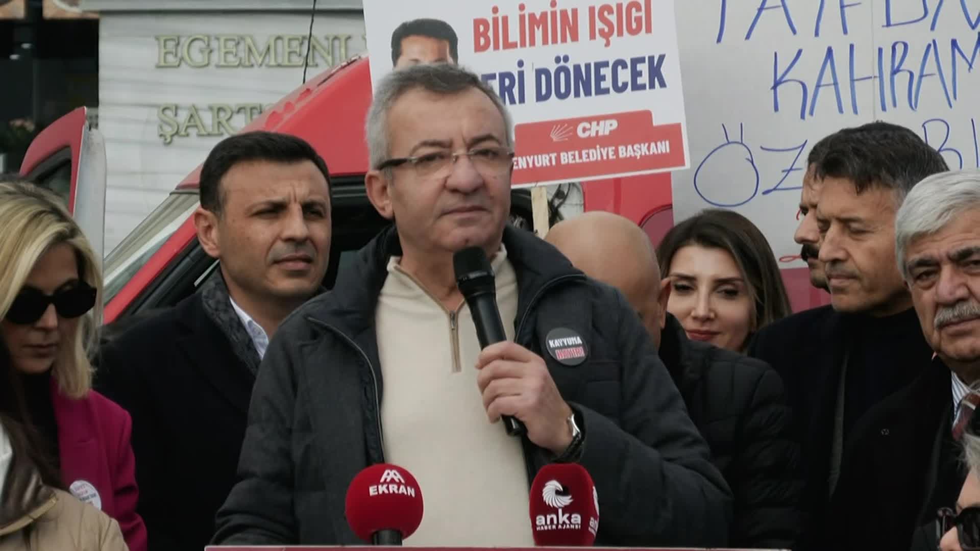 Esenyurt Demokrasi nöbeti… Engin Altay: “Bu zulüm iktidarından hep birlikte kurtulacağız”