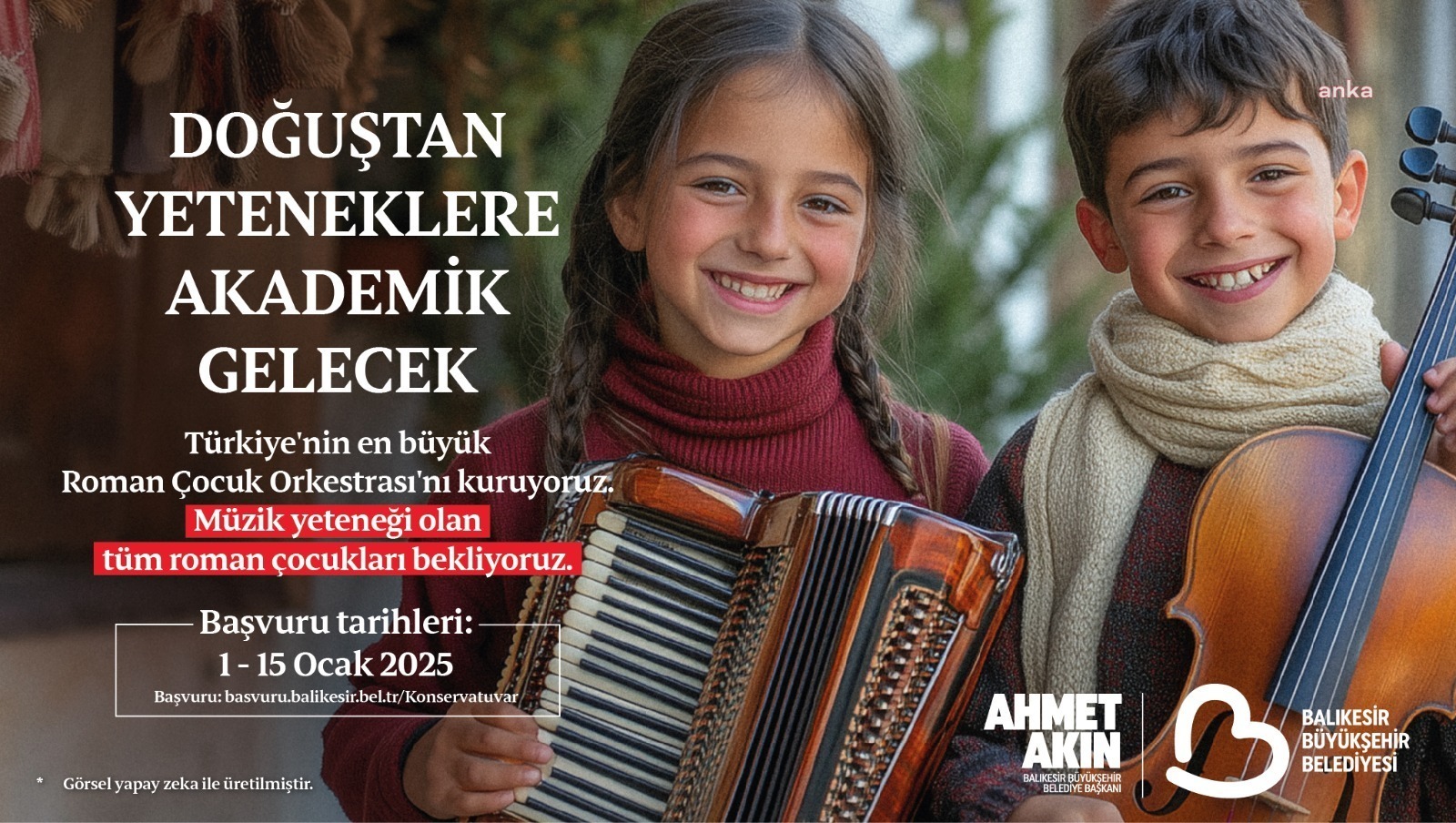Balıkesir Büyükşehir Belediyesi, Türkiye’nin en büyük Roman Çocuk Orkestrası'nı kuruyor