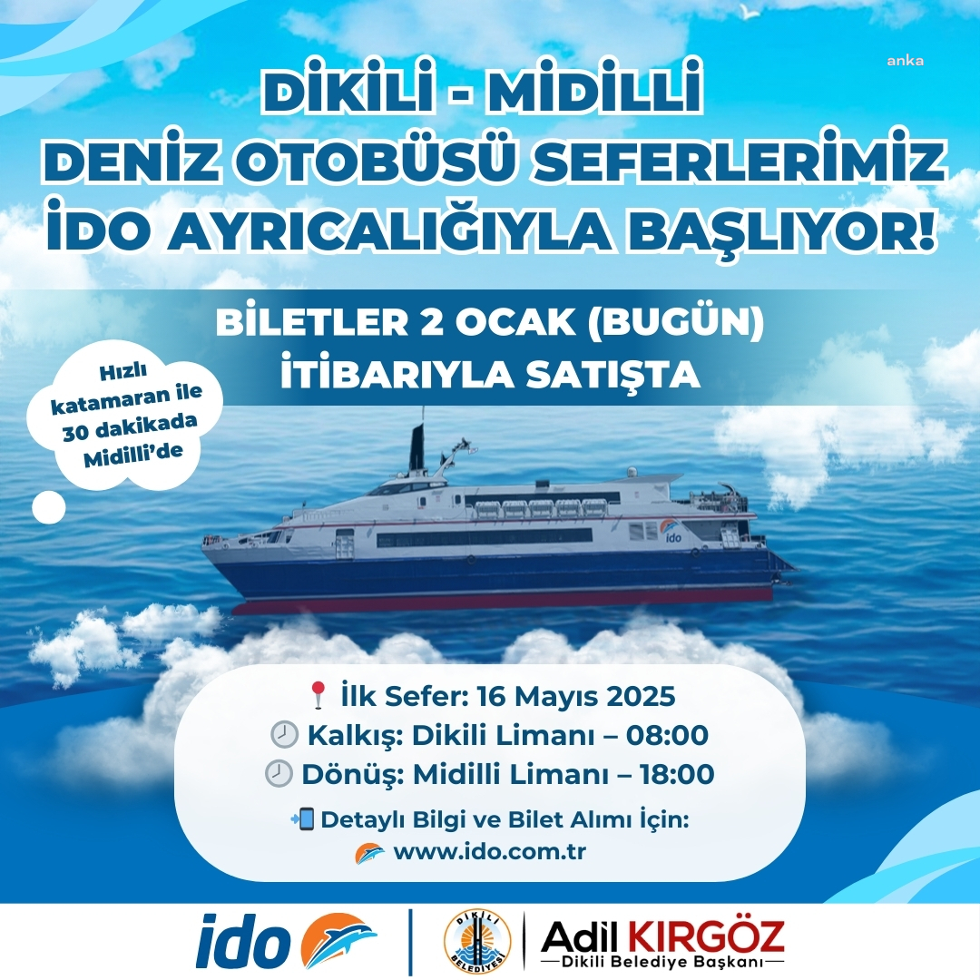 Dikili-Midilli seferleri başlıyor