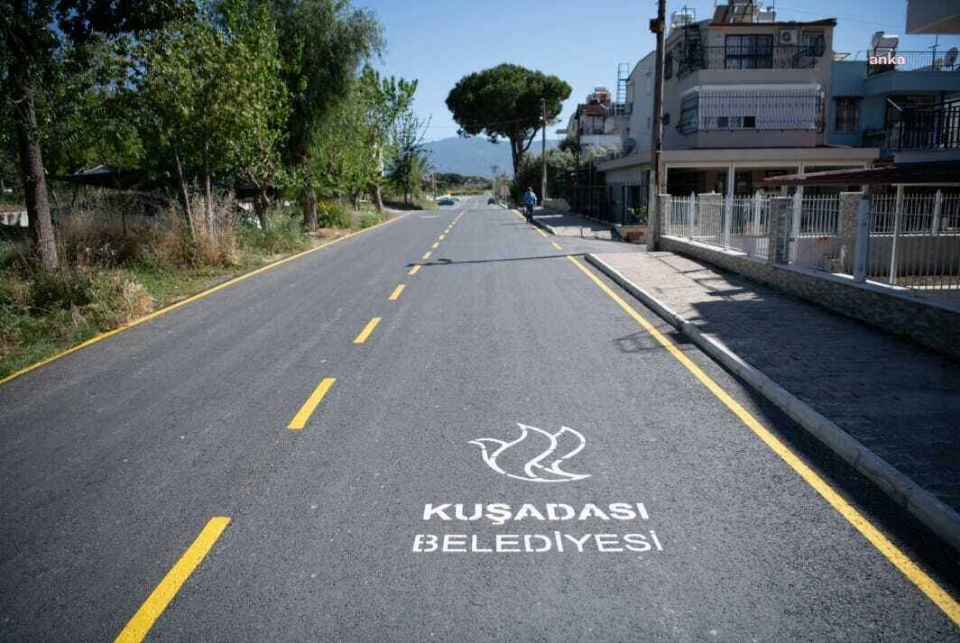 Kuşadası Belediyesi, 2024 yılında ilçeye 261 bin 578 metrekare yeni yol kazandırdı