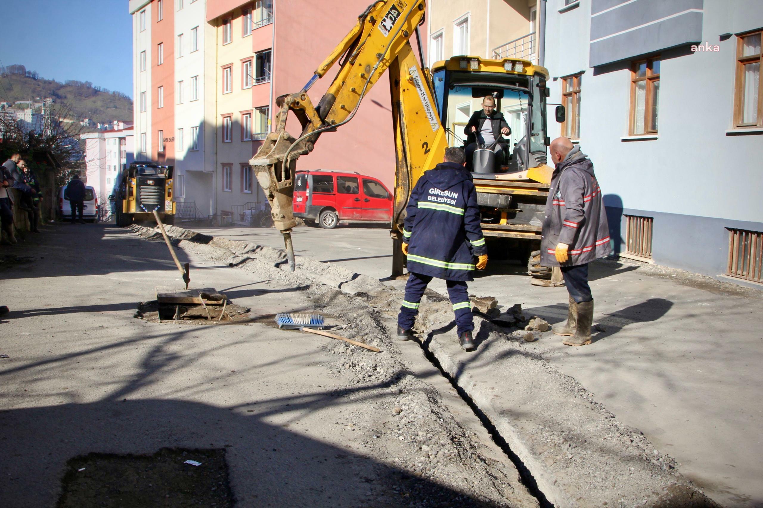 Giresun Belediyesi, kent genelinde altyapı yatırımlarını sürdürüyor