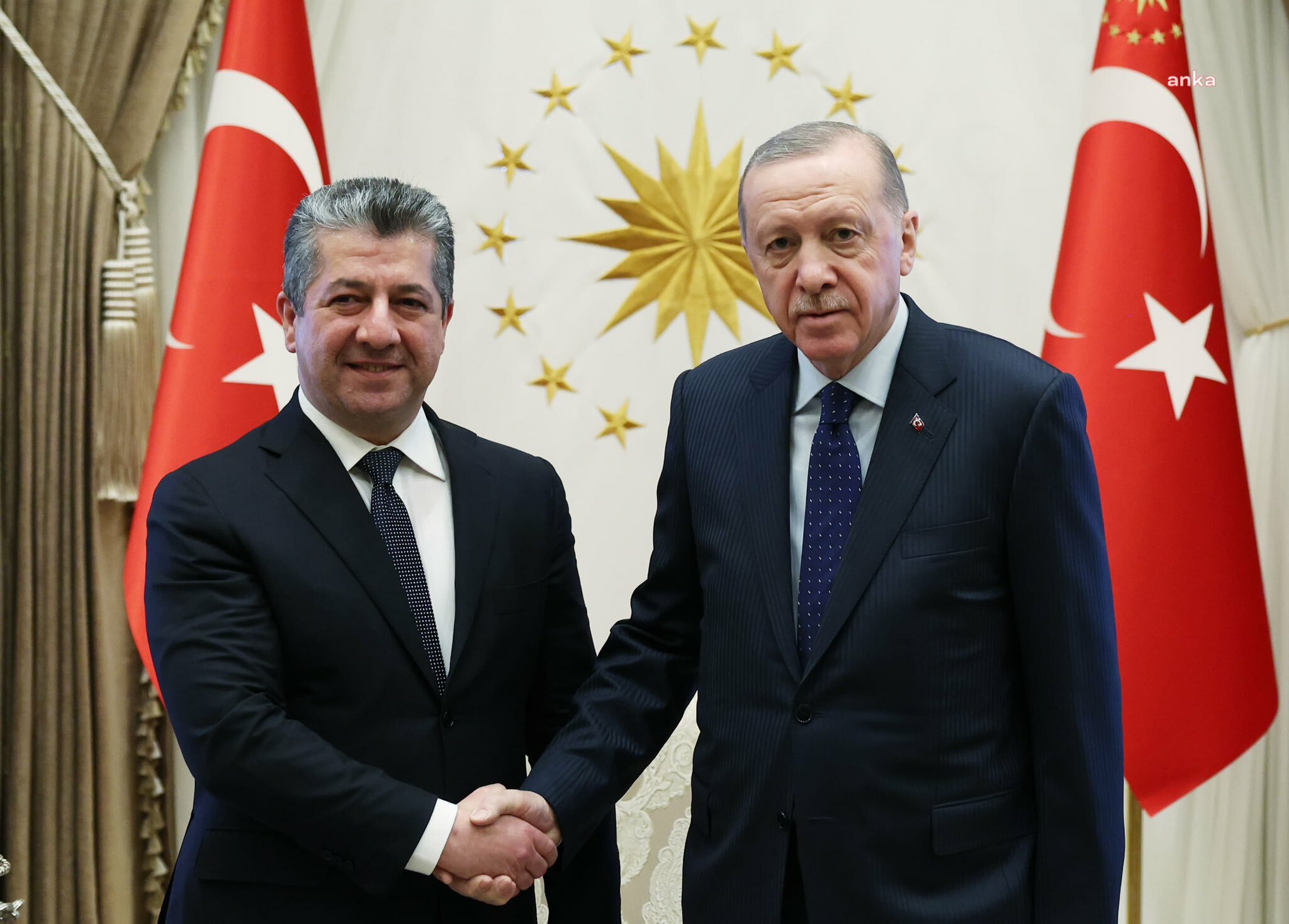 Cumhurbaşkanı Erdoğan IKBY Başbakanı Barzani ile görüştü