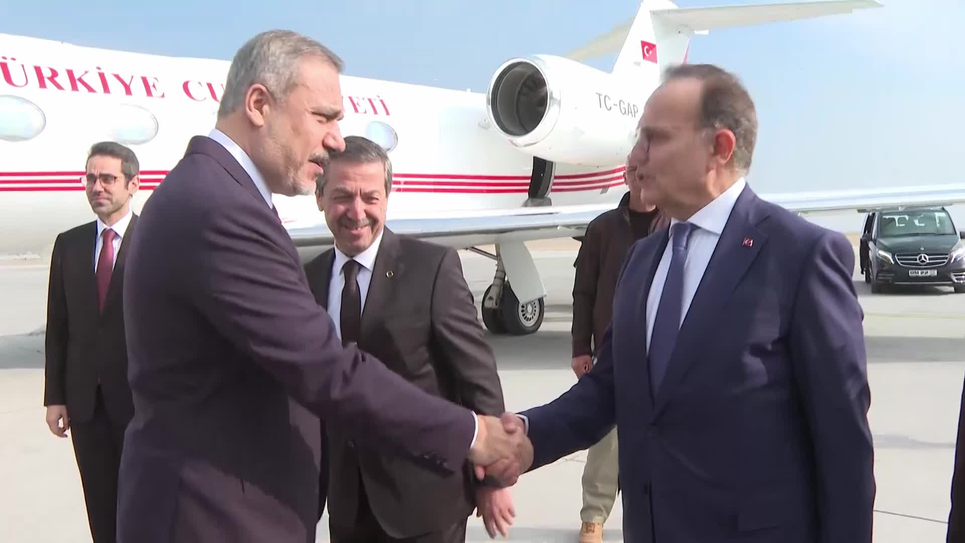 Dışişleri Bakanı Fidan, çalışma ziyareti kapsamında KKTC'ye gitti