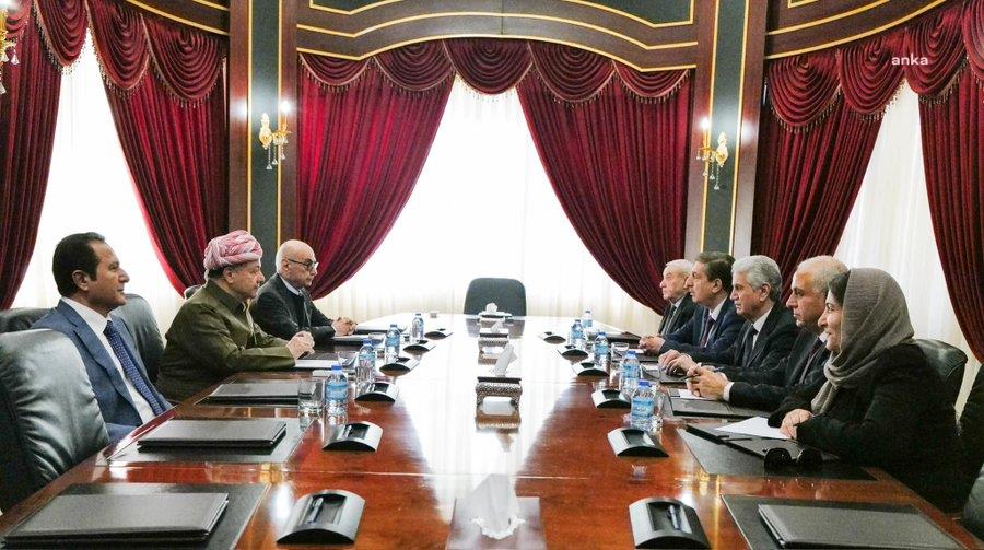 KDP Lideri Mesud Barzani ENKS ile bir araya geldi