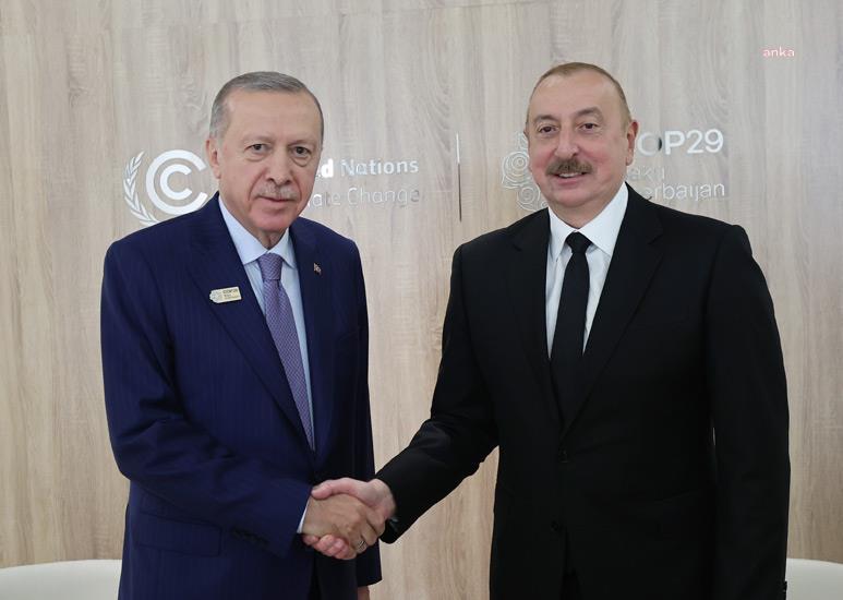 Cumhurbaşkanı Erdoğan Azerbaycan Cumhurbaşkanı Aliyev ile görüştü