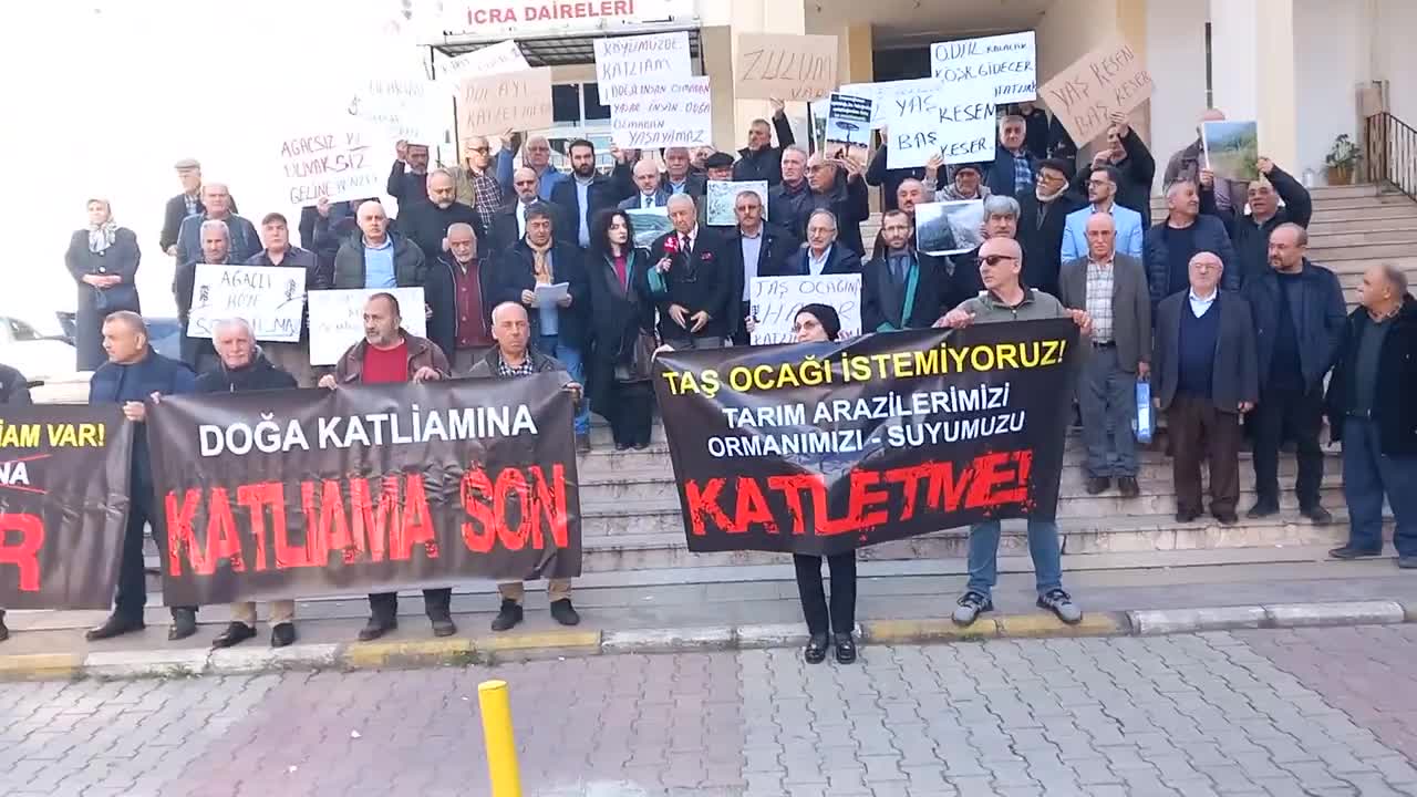 Samsun'un Kavak ilçesi Köseli Mahallesi sakinleri,  taş ocağına karşı hukuk mücadelesini sürdürüyor