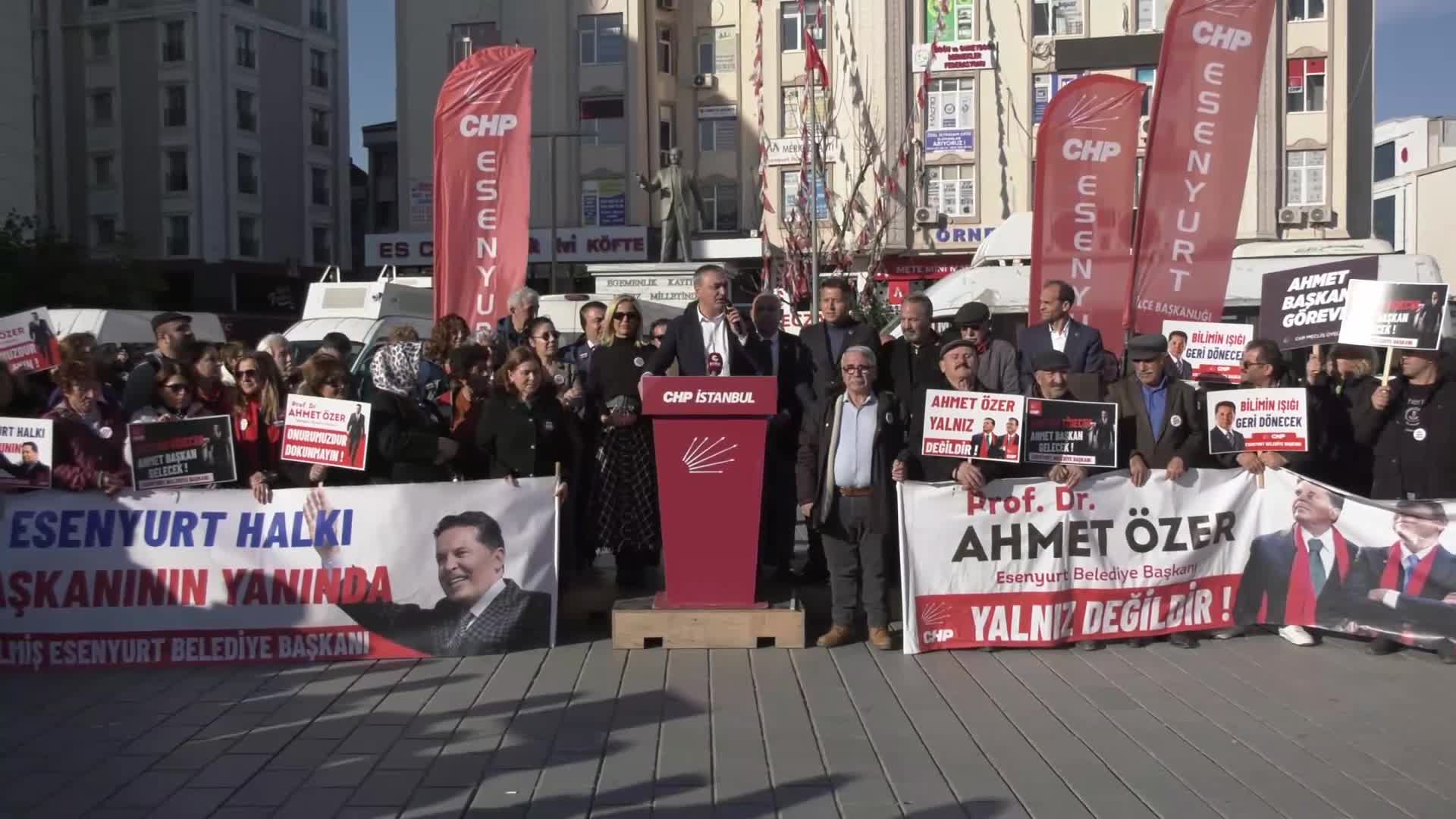 CHP’lilerin Esenyurt nöbeti... Müslim Sarı: "Bu halk onlara o tokadı bir kere daha atacak"