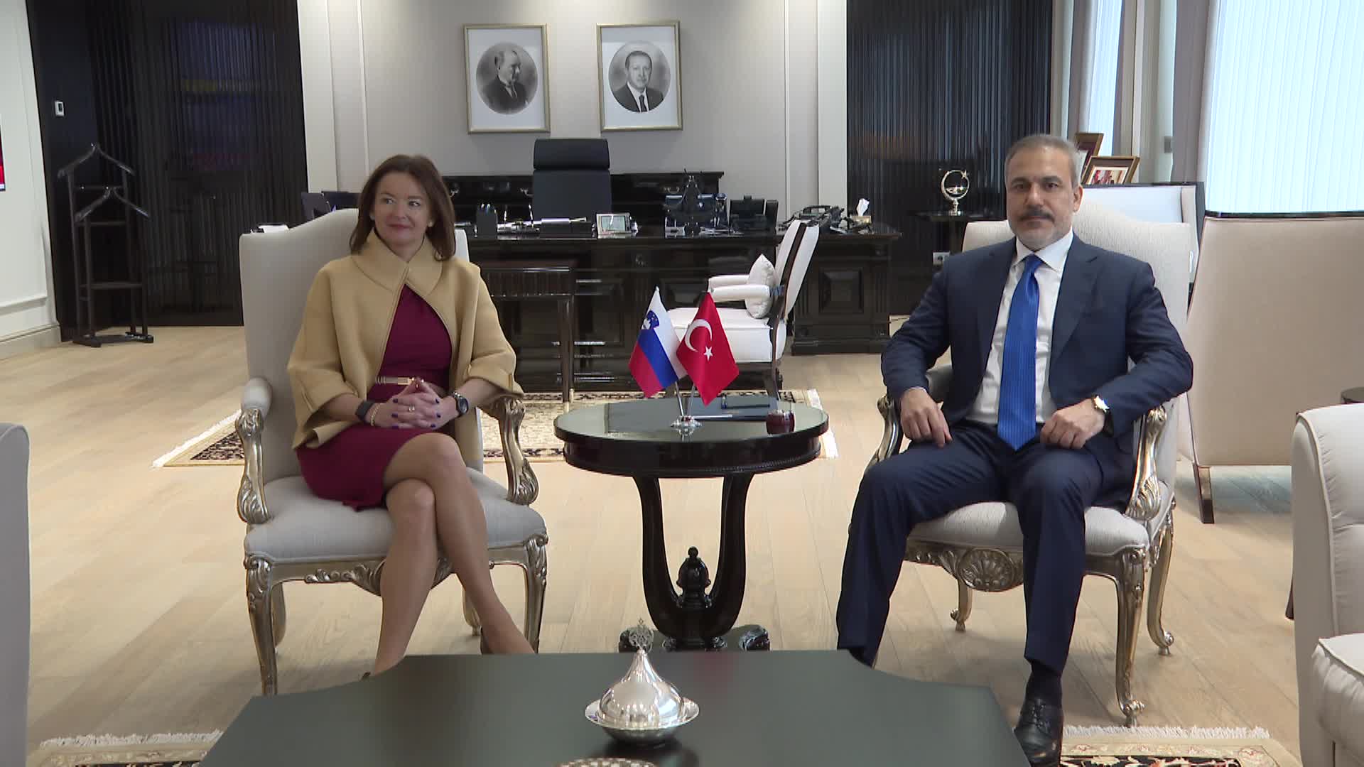 Bakan Fidan, Slovenya Başbakan Yardımcısı Tanja Fajon ile görüştü
