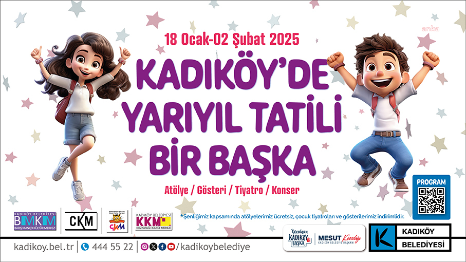 Kadıköy Belediyesi'nden çocuklara yarıyıl şenliği