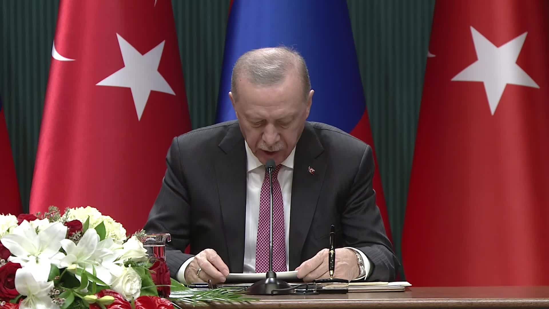 Cumhurbaşkanı Erdoğan'dan Moğolistan Cumhurbaşkanı ile ortak açıklamasında Gazze mesajı
