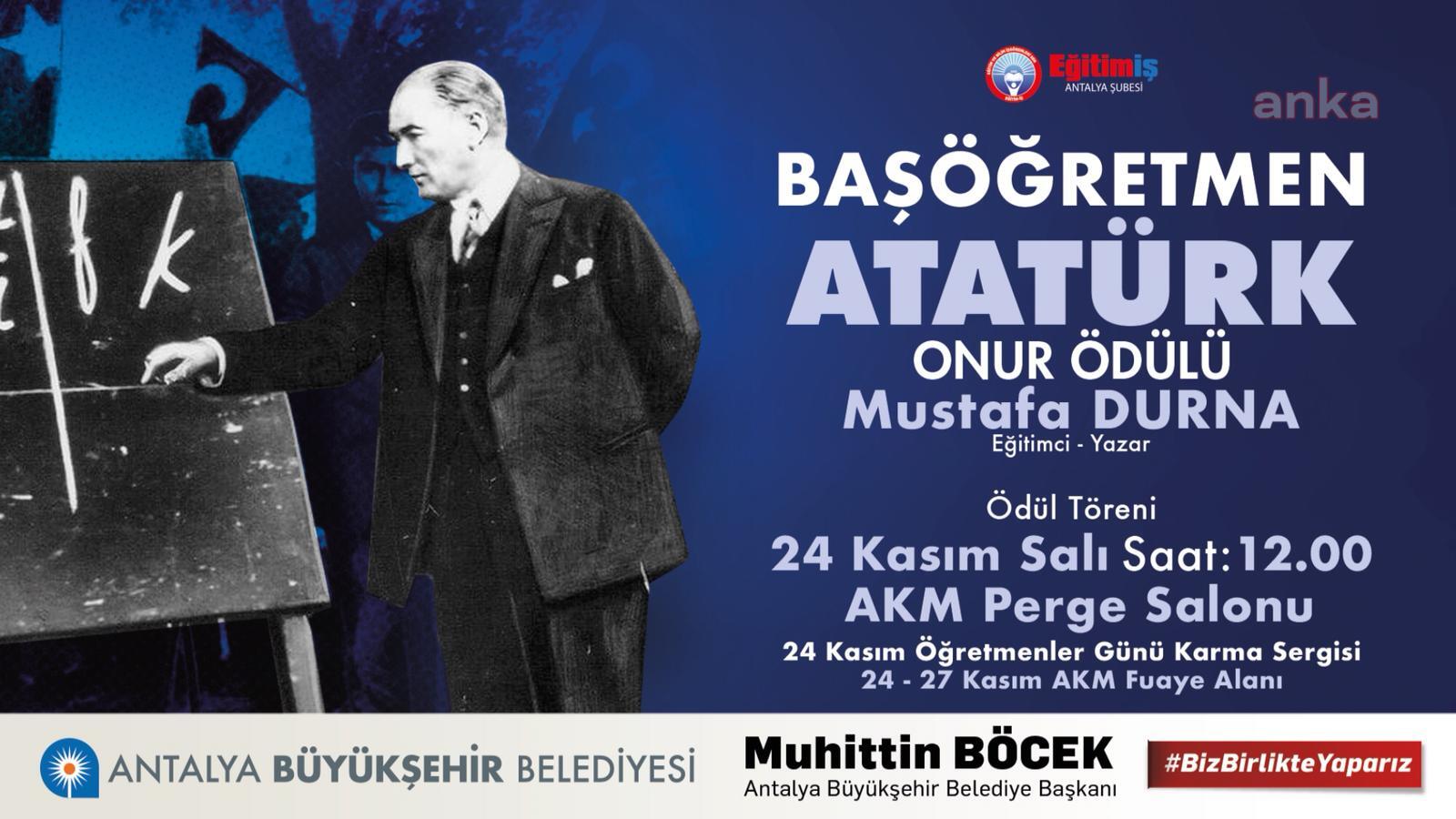 ANTALYA BÜYÜKŞEHİR BELEDİYESİ'NDEN ÖĞRETMENLER GÜNÜ KUTLAMASI