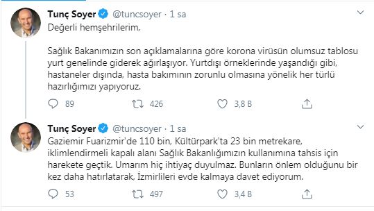 SOYER: SAĞLIK BAKANLIĞI’NA 133 BİN METREKARE ALAN VERİLECEK