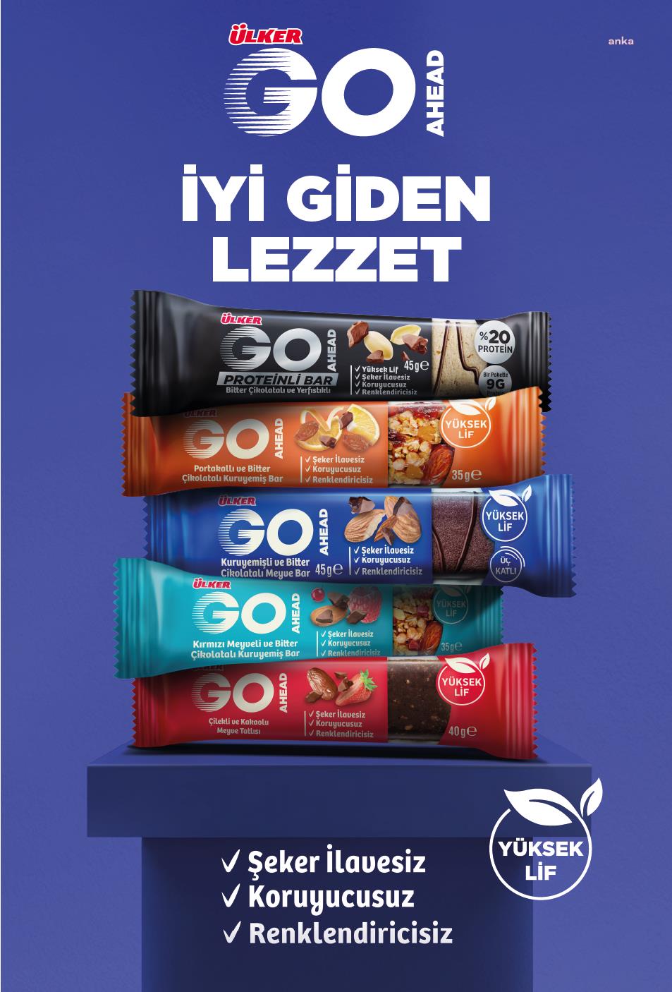 Ülker, kuru yemiş ve meyve bar pazarına "Ülker Go Ahead" ile girdi
