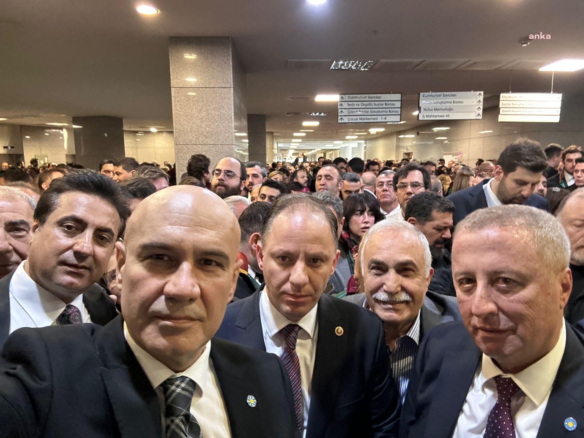 İYİ Parti, İmamoğlu'na destek için Çağlayan Adliyesi'nde