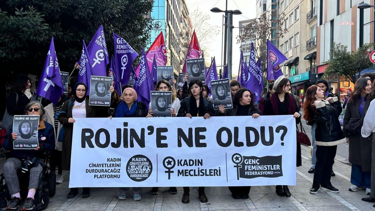 Kadınlardan "Rojin Kabaiş'e ne oldu?" eylemi: "Van’dan İstanbul’a Rojin’e ne olduğunu örgütlü mücadelemizle sormaya devam edeceğiz”