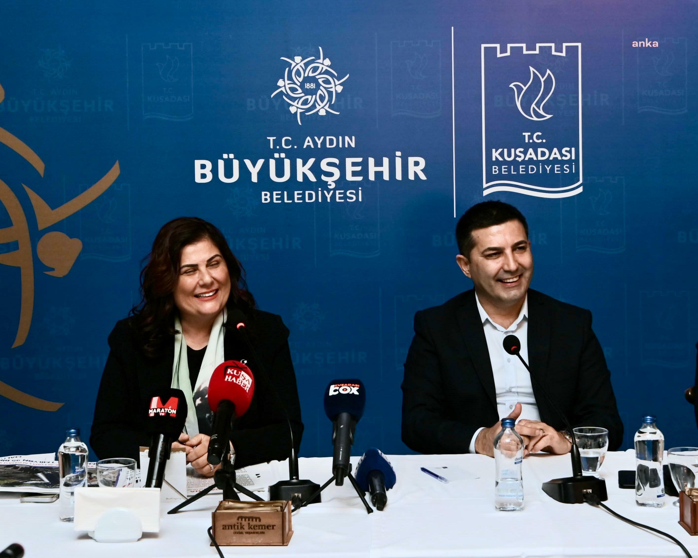 Aydın Büyükşehir Belediye Başkanı Çerçioğlu ile Kuşadası Belediye Başkanı Günel'den ortak basın toplantısı