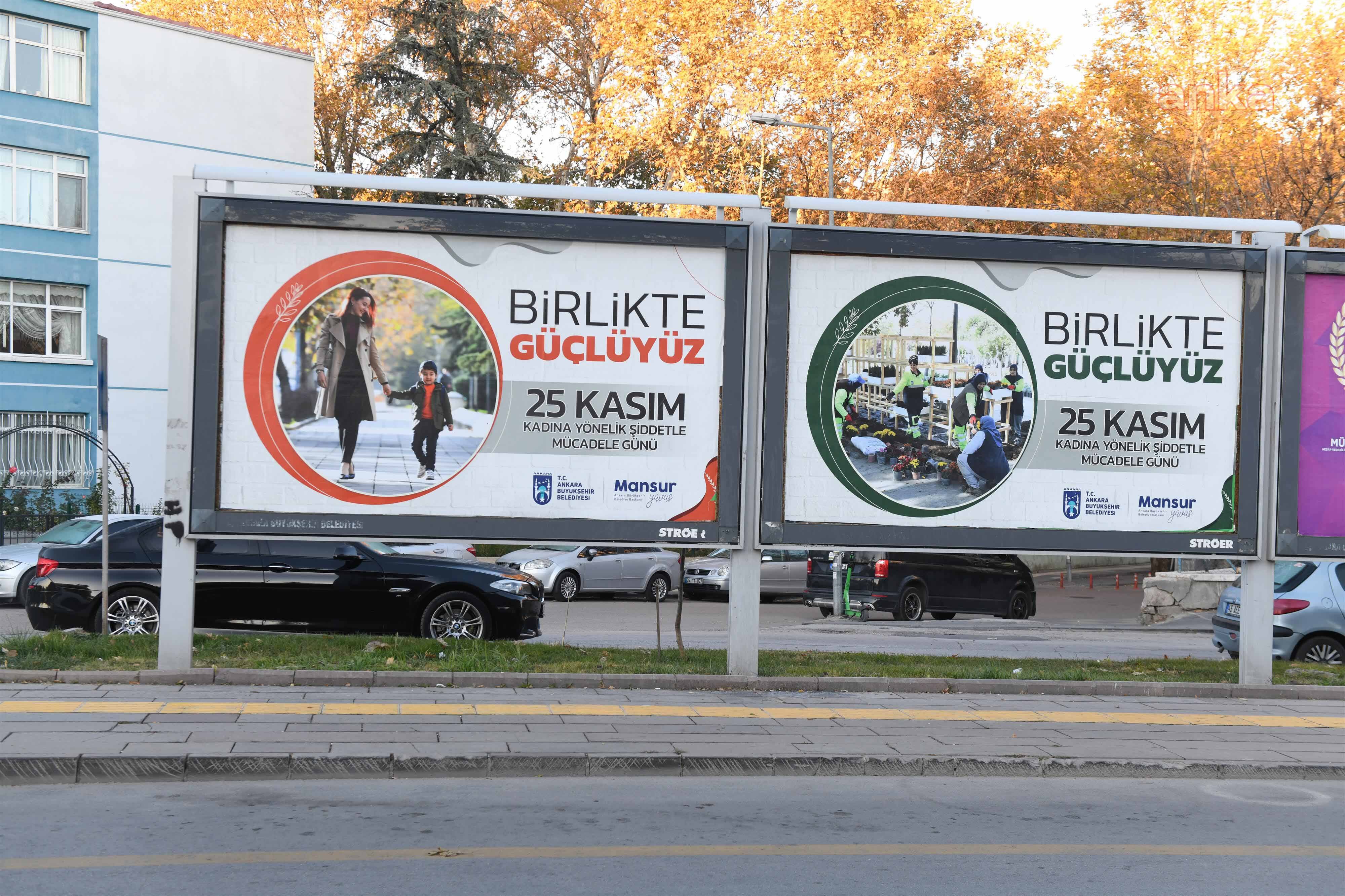 BAŞKENT'TE "KADINA KARŞI ŞİDDETLE MÜCADELEYE” DESTEK