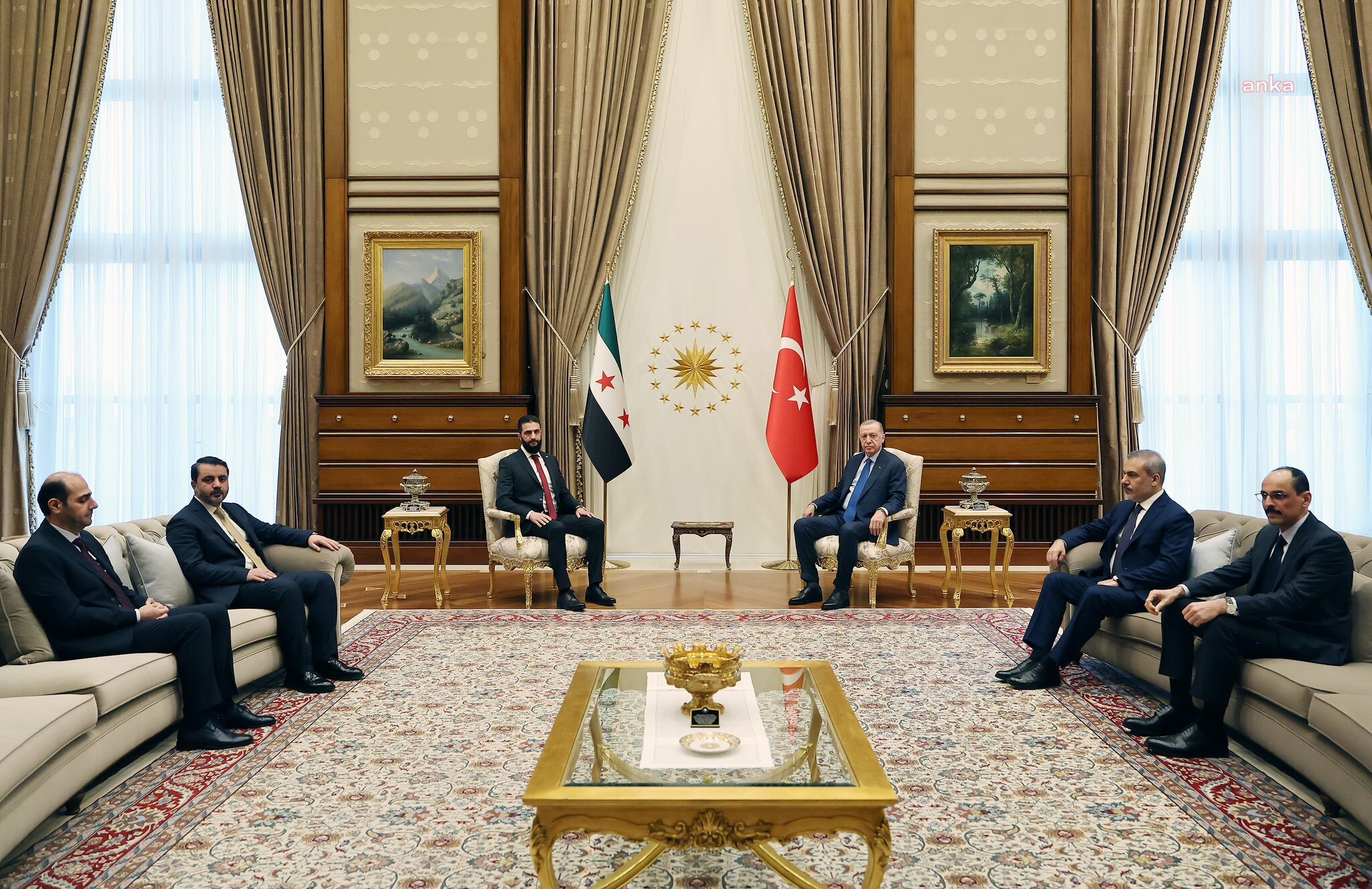 Cumhurbaşkanı Erdoğan ile Suriye Cumhurbaşkanı Ahmed eş-Şara görüşüyor