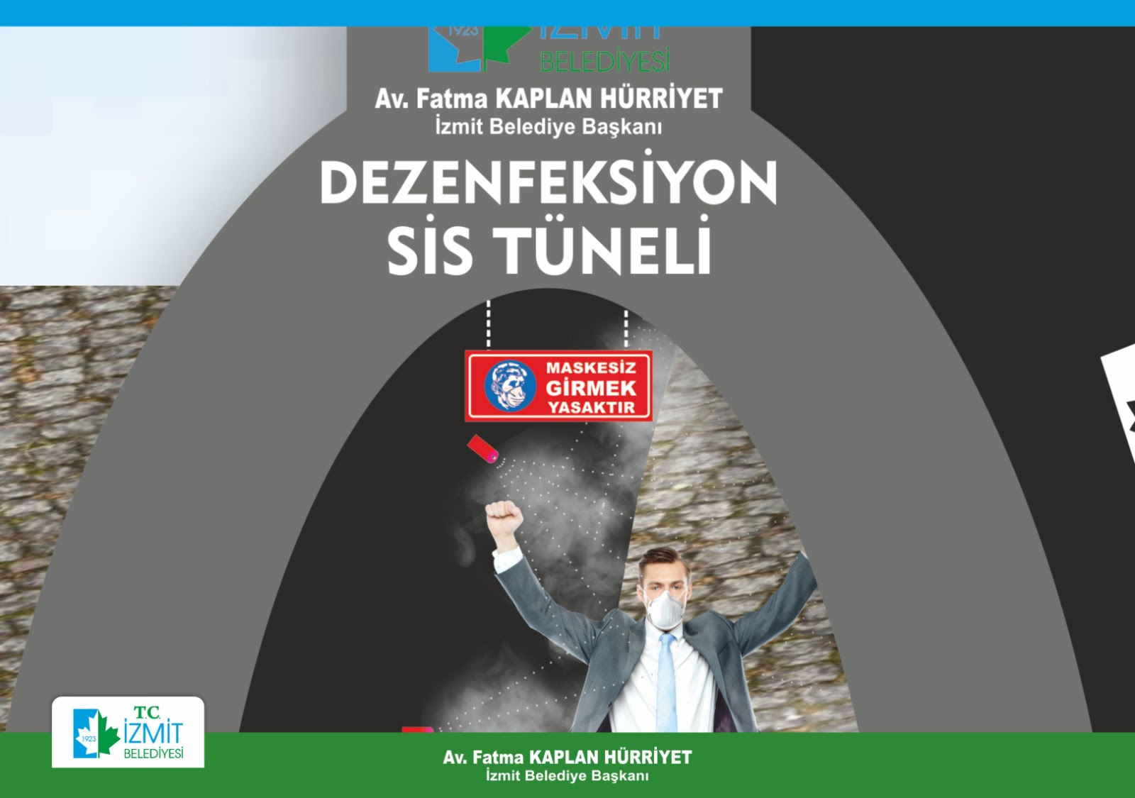 İZMİT BELEDİYESİ, DEZENFEKTE TÜNELİ ÜRETİMİNE BAŞLADI