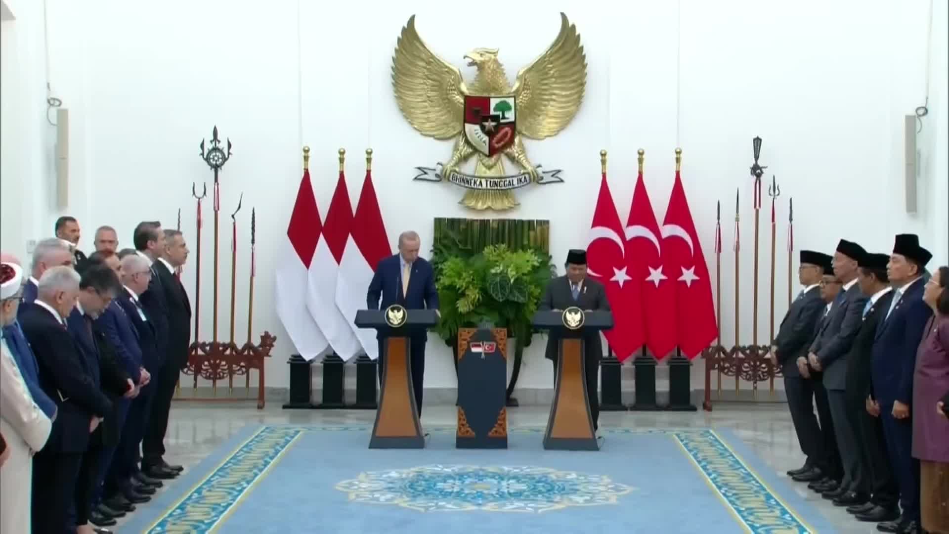 Cumhurbaşkanı Erdoğan: 1967 sınırları temelinde, toprak bütünlüğü haiz Filistin devletinin kurulması daha fazla geciktirilemez