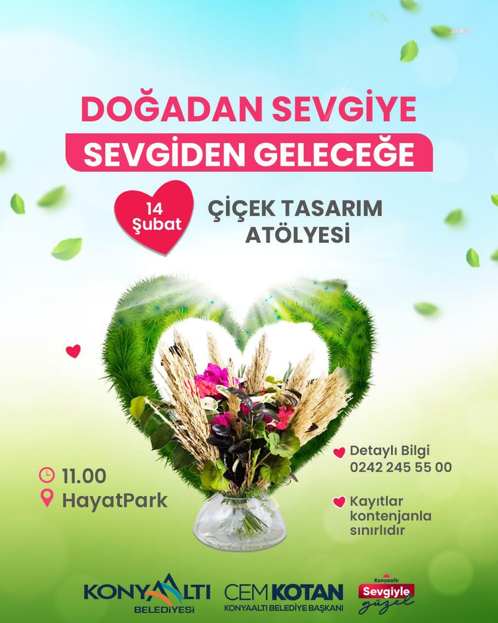 Konyaaltı Belediyesi'nden renkli Sevgililer Günü etkinliği