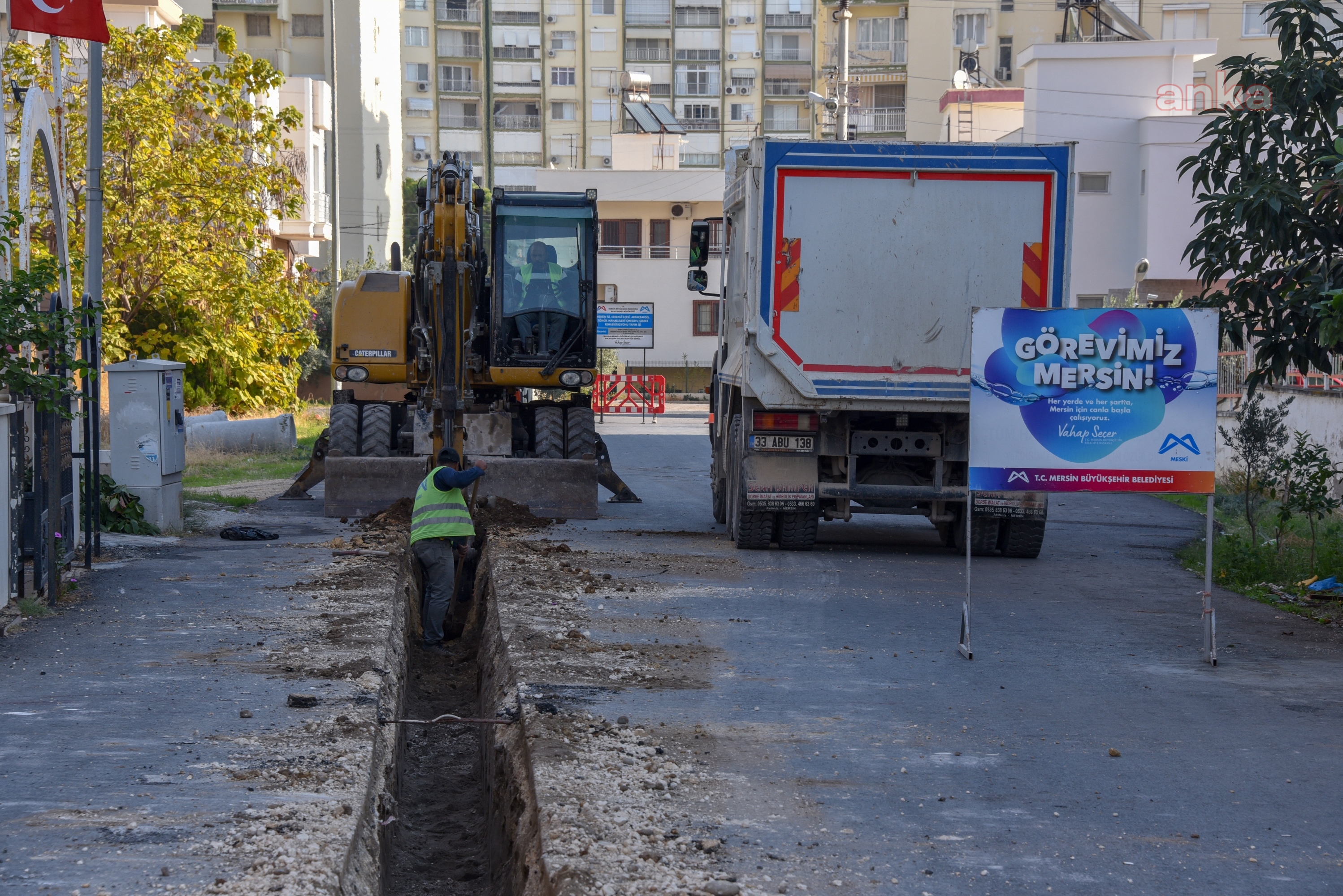 MESKİ, TÖMÜK VE ARPAÇBAHŞİŞ MAHALLELERİNE 65,5 KİLOMETRE İÇME SUYU HATTI KAZANDIRIYOR