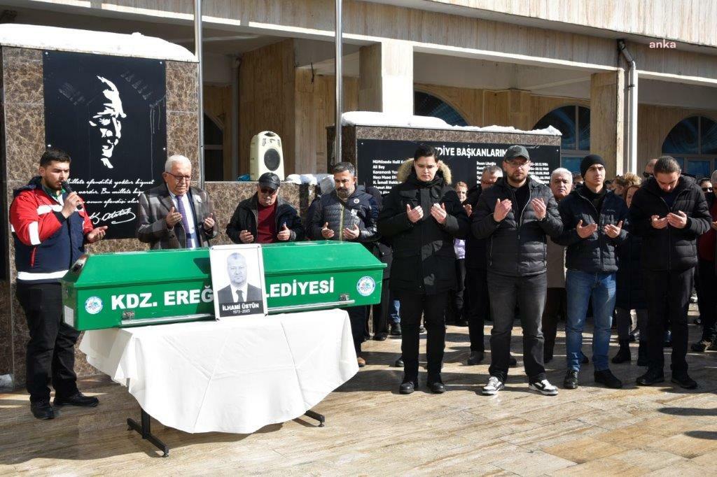 Karadeniz Ereğli Belediye personeli Üstün, son yolculuğun uğurlandı