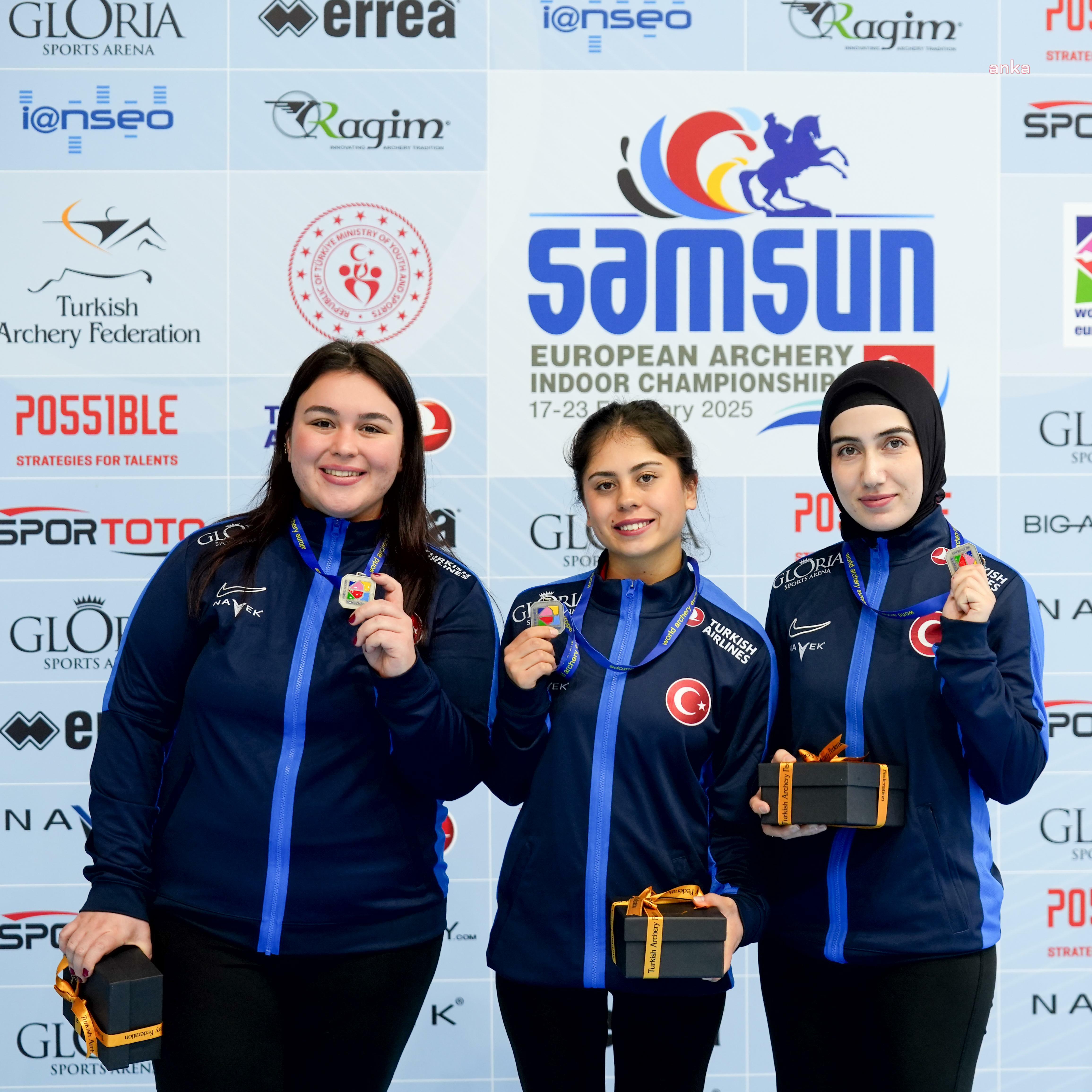 Muğla Büyükşehir Belediyesi sporcusu Hazal Burun'un da yer aldığı Makaralı Yay Okçuluk Milli Takımı, Avrupa ikincisi oldu