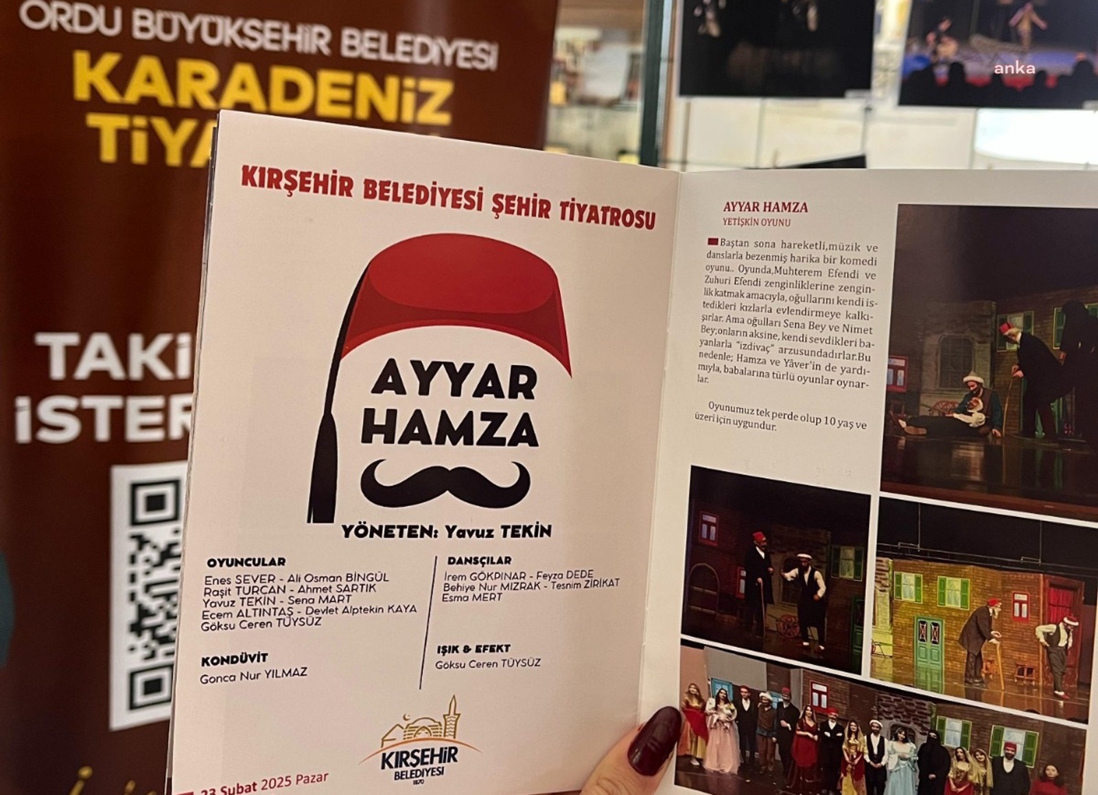 Kırşehir Belediyesi Şehir Tiyatrosu, 2'nci Ordu Tiyatro Festivali’ne katıldı