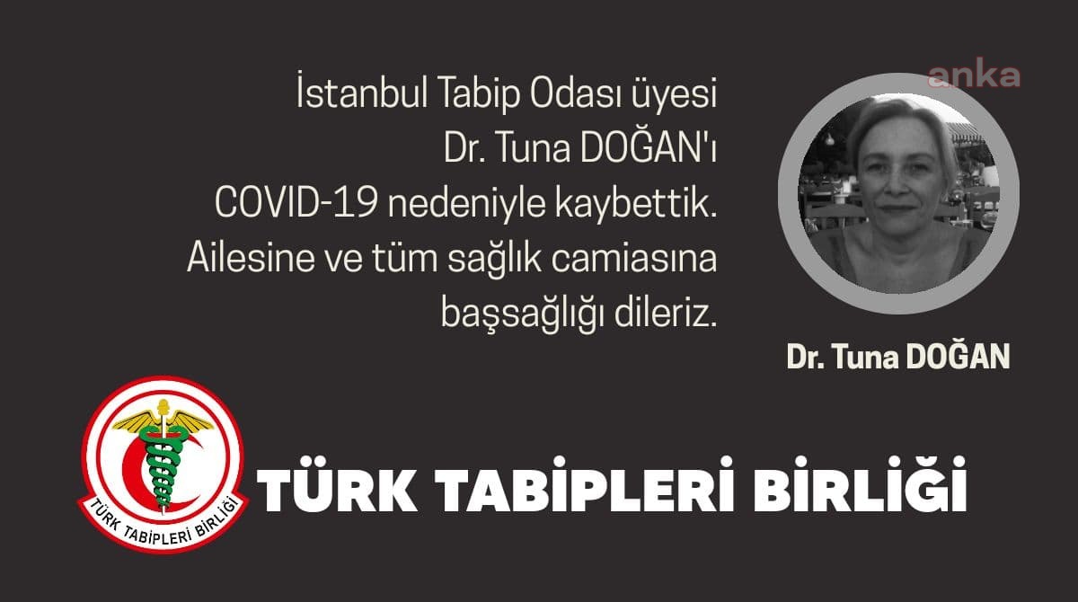 DOKTOR TUNA DOĞAN KORONAVİRÜS NEDENİYLE HAYATINI KAYBETTİ