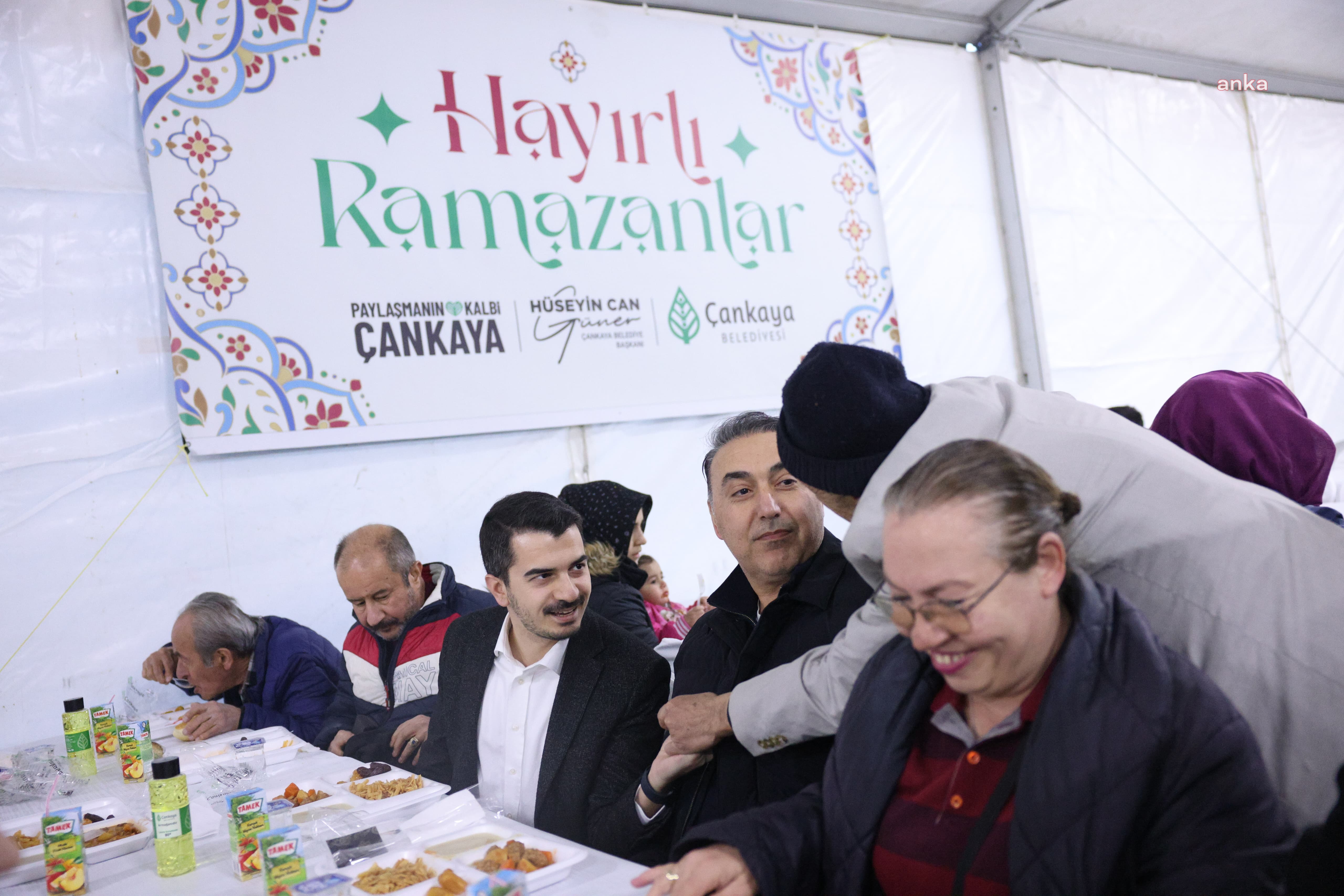 Çankaya Belediyesi ramazan ayının ilk gününde 3 noktada iftar çadırı kurdu