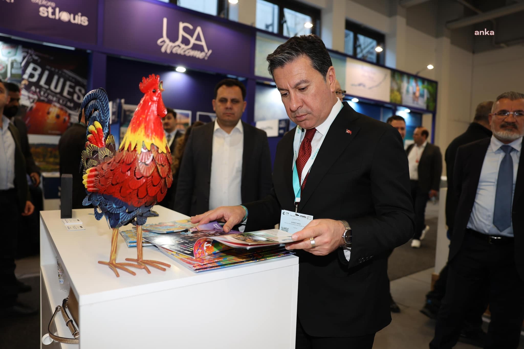 Muğla Büyükşehir Belediye Başkanı Aras, ITB Berlin Turizm Fuarı için Almanya’da